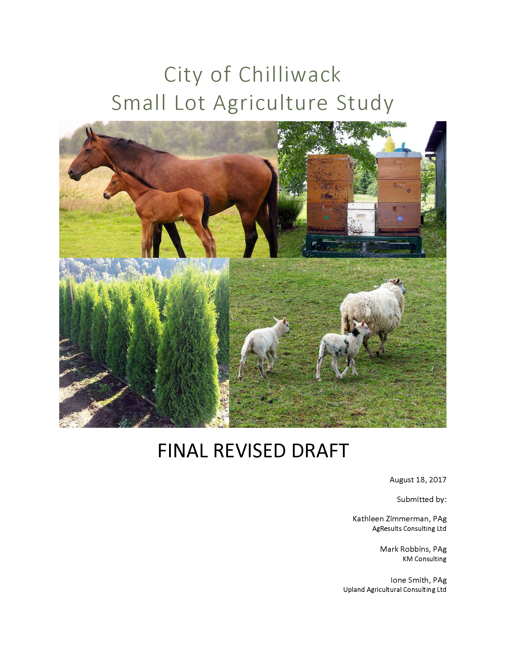 Small Lot Agriculture Study